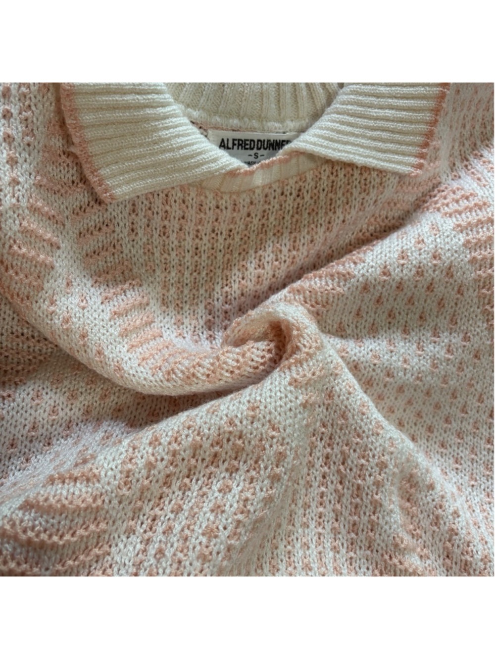 Vintage 80s Pink Pastel Knit Polo - Size Small - Picture 8 of 8